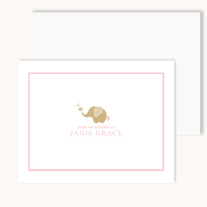 Pink Baby Elephant Thank You