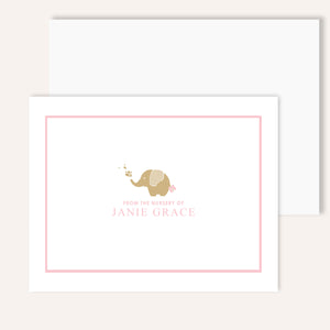 Pink Baby Elephant Thank You