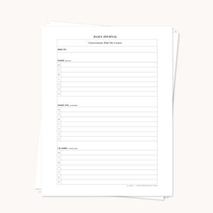 QTB Daily Journal Page Pack
