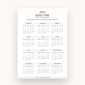 2025 QT Habit Tracker Page