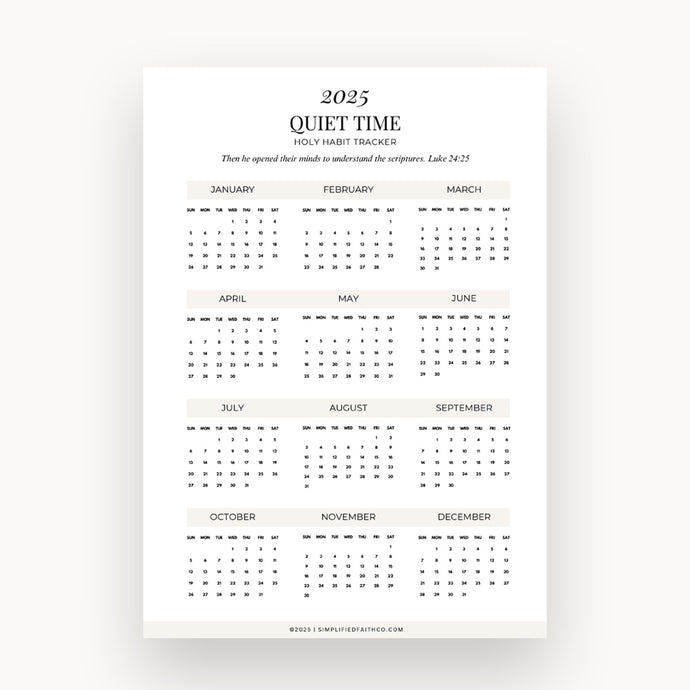 2025 QT Habit Tracker Page