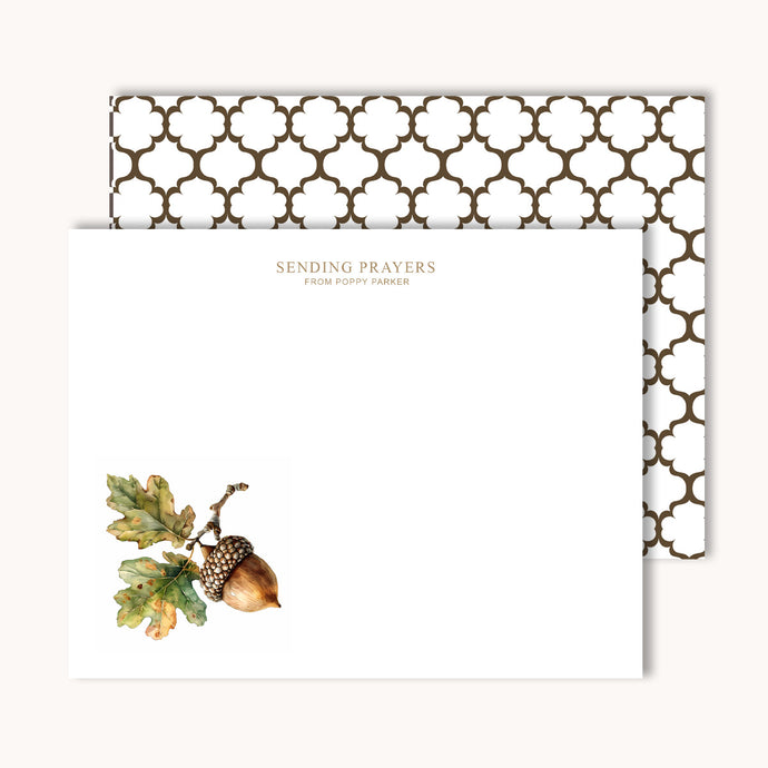 Acorn Name Notecards