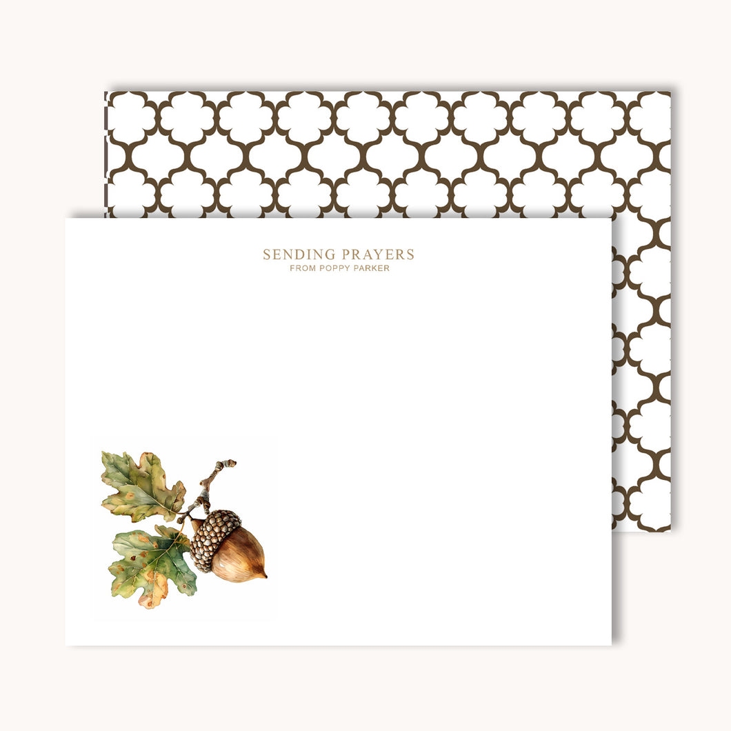 Acorn Name Notecards