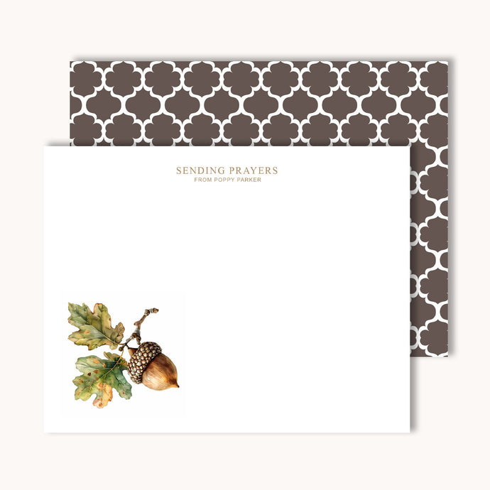 Acorn Name Notecards
