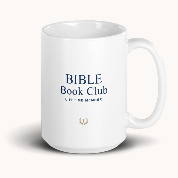 Bible Book Club Mug Navy