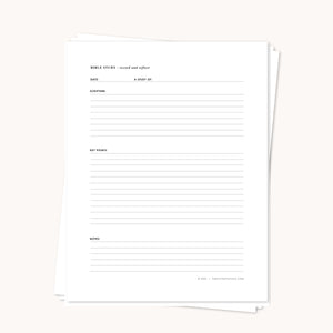 QTB Bible Study Page Pack