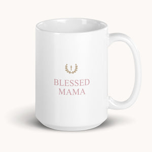 Blessed Mama Mug Pink