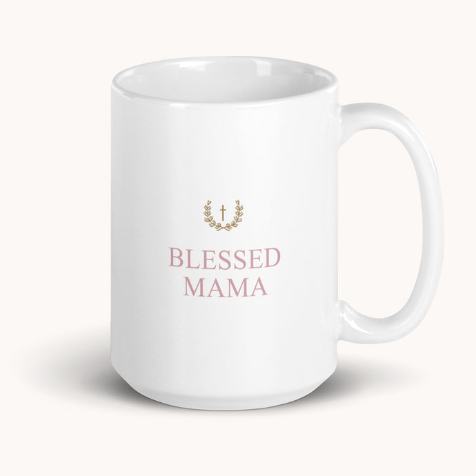 Blessed Mama Mug Pink