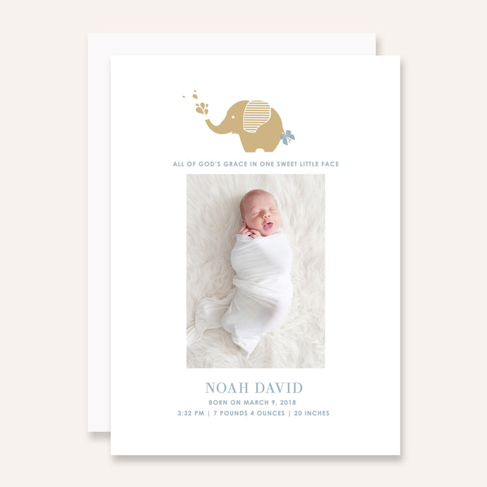 Baby Elephant Blue