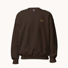 Embroidered Crewneck | Chestnut Brown
