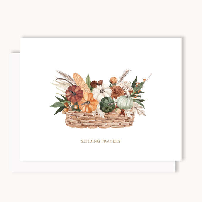Sending Prayers Fall Basket Note Set
