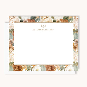 Autumn Blessing Florals Note Set