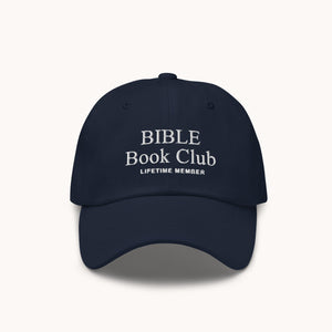 Bible Book Club Hat Navy