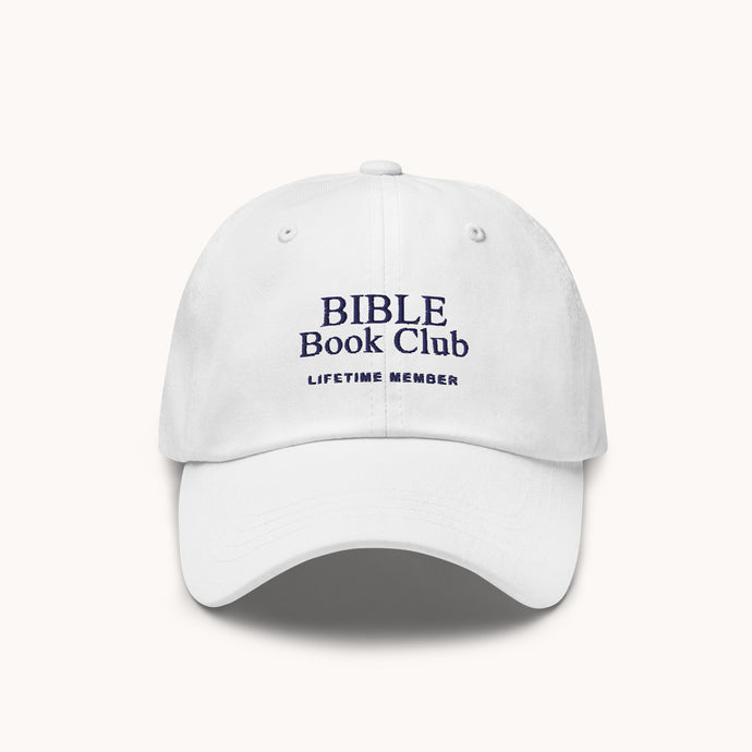 Bible Book Club Hat White