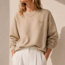 Embroidered Crewneck | Classic Oatmeal