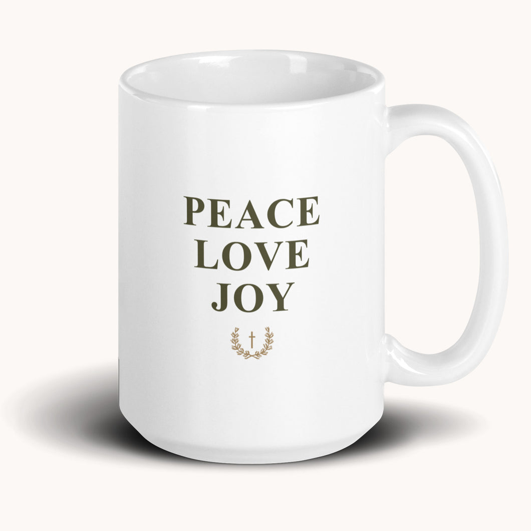 Peace Love Joy Mug