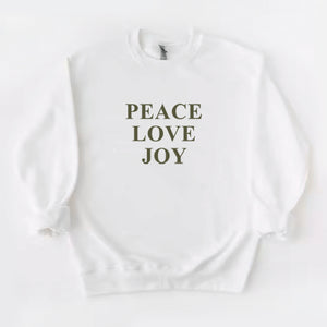 Peace Love Joy Crewneck