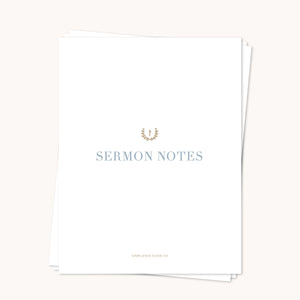 QTB Sermon Notes Page Pack
