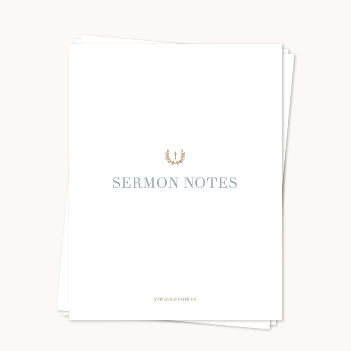 QTB Sermon Notes Page Pack