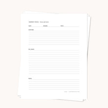 QTB Sermon Notes Page Pack