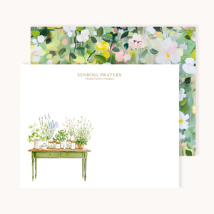 Garden Table Name Notecards