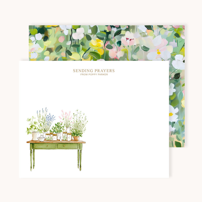 Garden Table Name Notecards