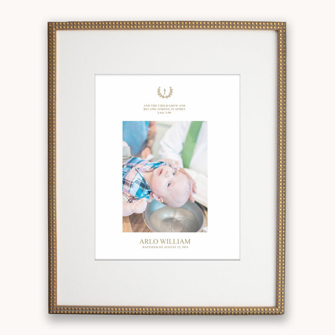 Baptism Keepsake Portrait Art