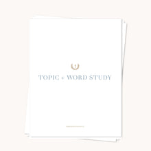 QTB Topic + Word Study Page Pack